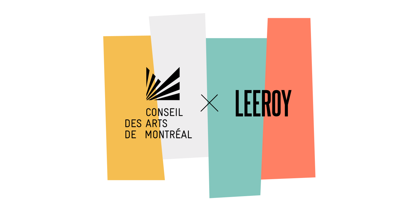 LEEROY développe l'identité graphique du 38e Grand Prix du Conseil des Arts de Montréal